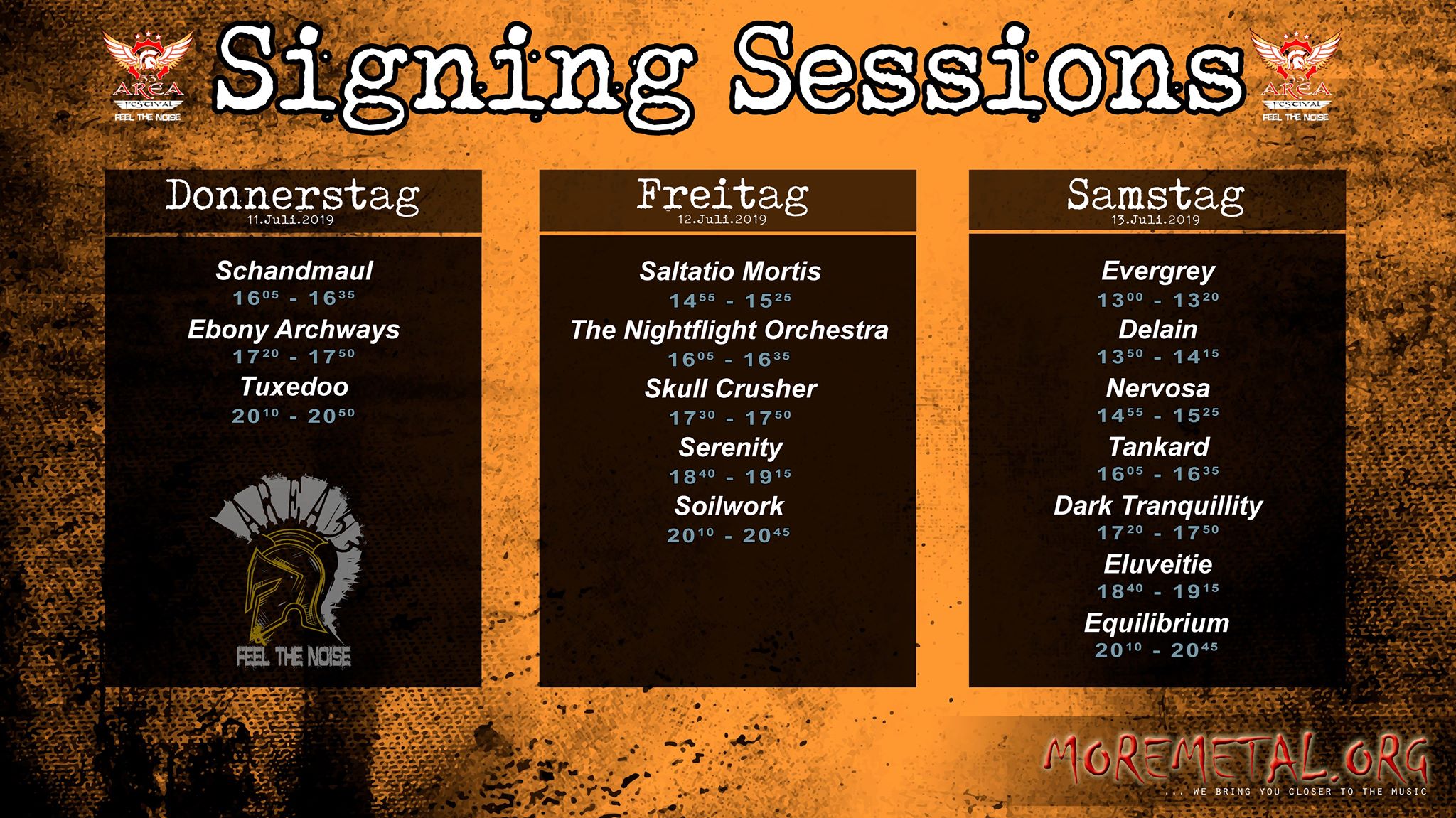 Signingsessions @ Area 53 Festival presented by Moremetal – 